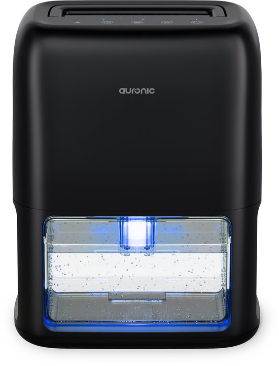 Déshumidificateur Auronic Mini - Convient au salon, au bureau, à la chambre à coucher, à la chambre de bébé et plus encore - Silencieux - Noir