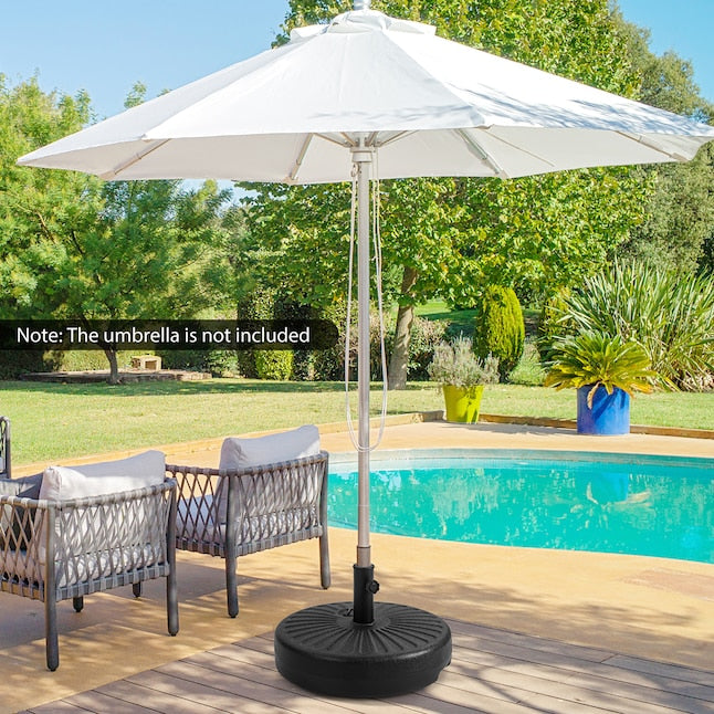 Base de parasol Coast - Remplissable - Ø51 cm - Max. 35 kg - Noir