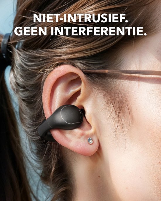 soundcore by Anker C40i Wireless Open-Ear Earbuds Black - Ecouteurs - clip-on, articulation flexible, boutons de contrôle, confort léger, maintien stable grâce aux poignées amovibles, haut-parleurs étendus pour un son clair.