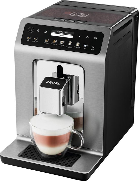 Krups Evidence+ EA894T - Machine à expresso entièrement automatique - Design haut de gamme - 19 réglages - Personnalisation - Pour expresso et cappuccino