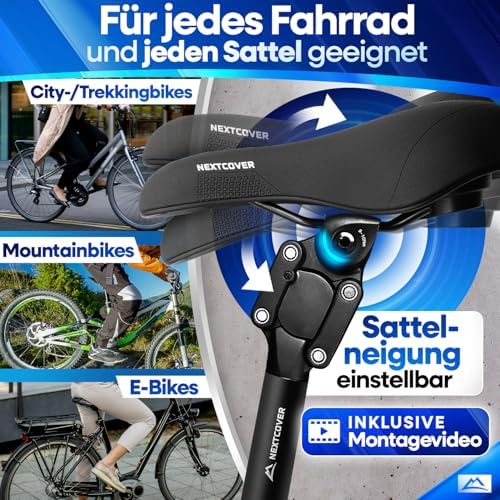 Tige de selle à suspension parallélogramme NEXTCOVER – L'originale – avec technologie Comfort-Spring, 27,2/30,9/31,6/34,9 mm