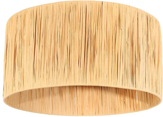 Abat-jour K1068CS de Steinhauer - Jonc de mer naturel, ⌀40 cm, design tendance pour l'intérieur, culot E27, idéal pour toutes les lampes et tous les intérieurs.