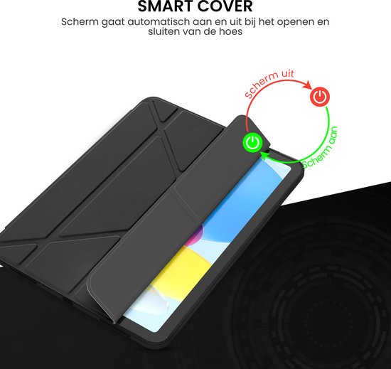 Étui pour tablette adapté à l'iPad Pro 11 pouces (2024) - M4 - Smart Cover - Noir