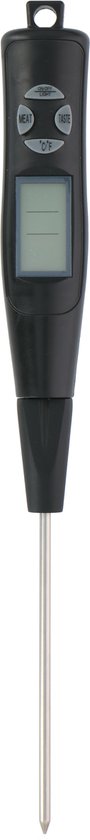 Alpina Thermomètre à viande - Numérique - Préprogrammé - 2 sondes - Acier inoxydable/noir
