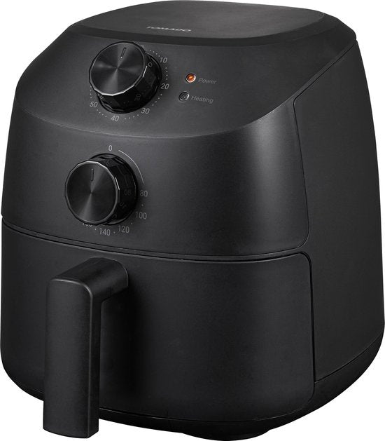 Tomado TAF2001B - Mini Airfryer - Capacité de 2 litres - Pour 1 ou 2 personnes - Petite friteuse à air chaud - Sans PFAS - Noir