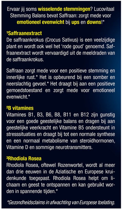 Lucovitaal Équilibre émotionnel, 30 gélules