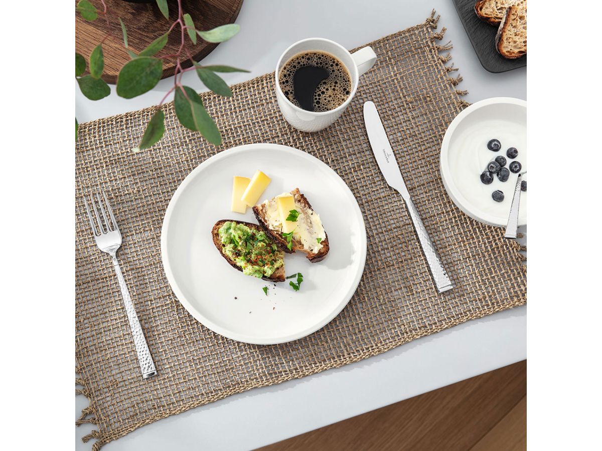Villeroy & Boch Artesano, lot de 6 assiettes plates – Ø 27 cm – Porcelaine haut de gamme blanche – Deuxième choix