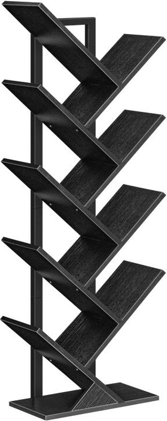 Bayt Bookcase - Bibliothèque - Bois industriel - Noir - 116x20x34 cm