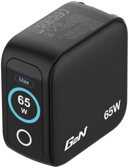 Chargeur Verbatim Mini Gan 65 W avec 2 ports USB-C PD et 1 port USB-A pour le transfert de données