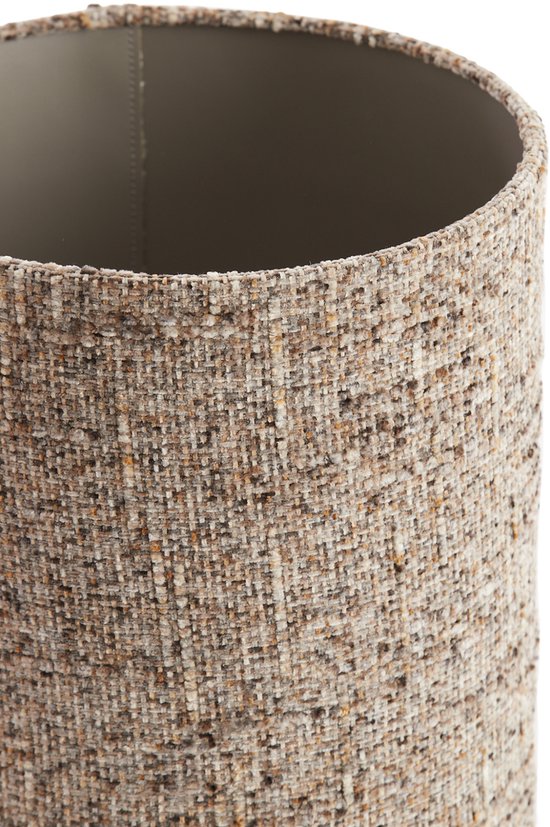 Light & Living - abat-jour - Osire - gris - tissu - Ø 30 cm - E27 - 2230988