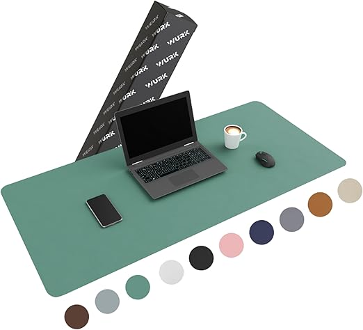 Sous-main Wurk - 80 x 40 cm - turquoise