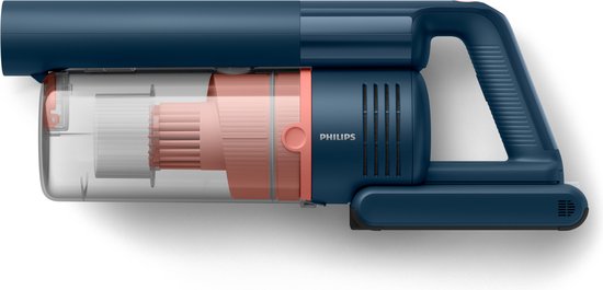 Philips Aspirateur-balai avec fonction serpillière XC5141/01 Aqua - Sans fil et sans sac - Suceur avec éclairage LED - Dépoussiéreur - Autonomie de la batterie jusqu'à 60 min - Léger - Bleu