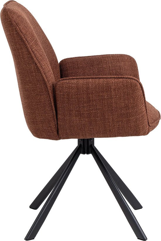 Aske Chaise de salle à manger - Lot de 2 - Cuivre