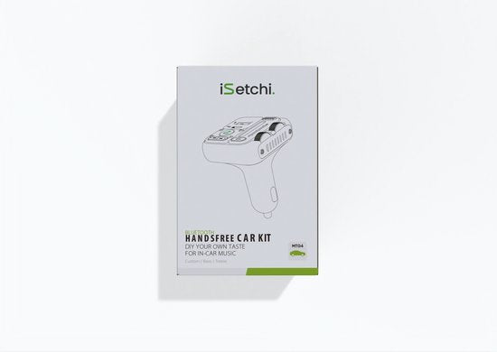 iSetchi Bluetooth FM Transmitter - Quick Charge 3.0 - Carkit - USB C - Sans fil