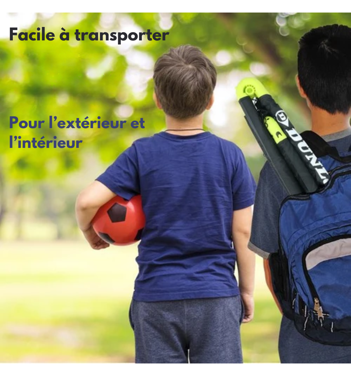 But de football - Dunlop - 90 x 59 x 61cm - Pliable - Plastique - noir/jaune