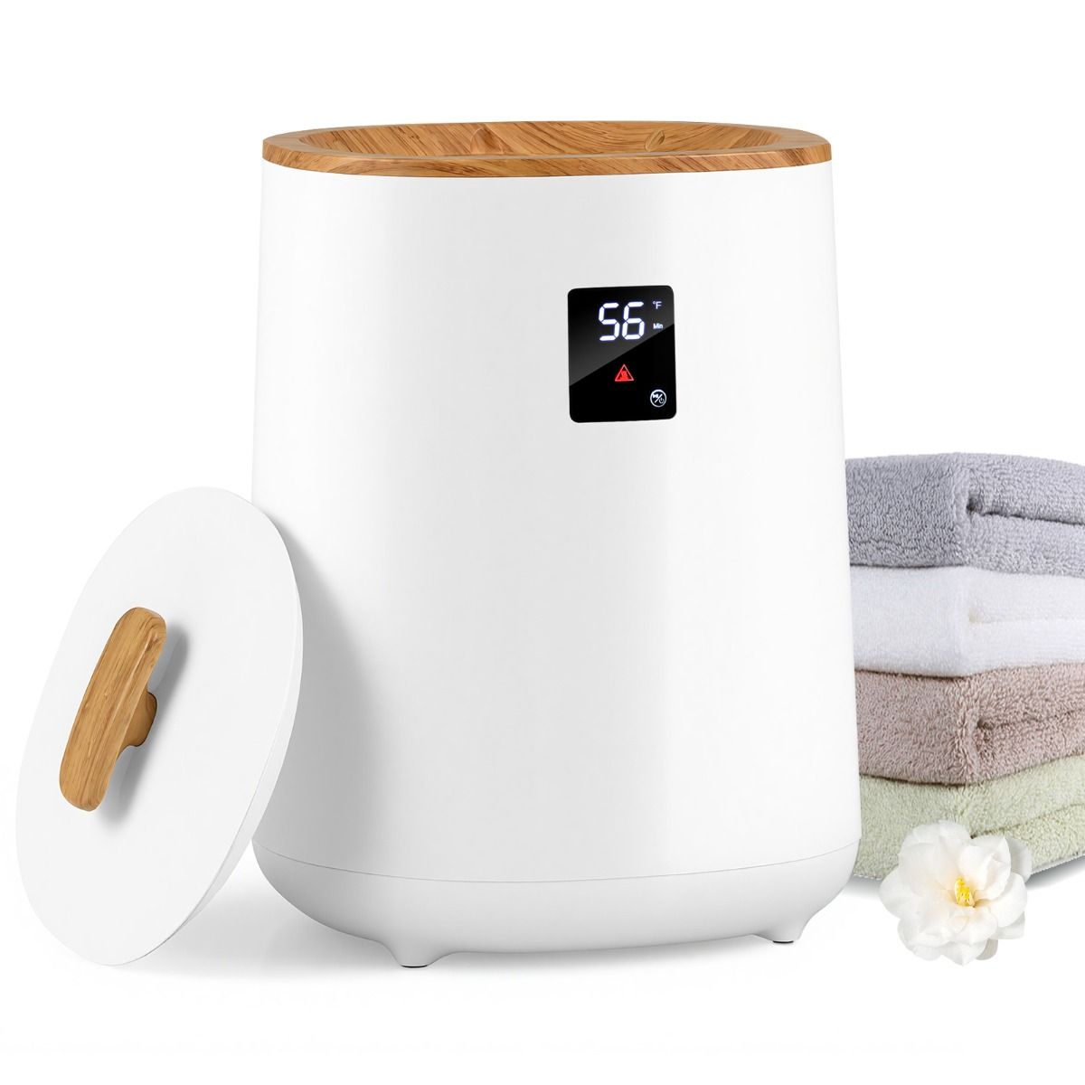 Chauffe-serviettes Coast Emmer - Chauffage rapide - Capacité de 18 litres - Blanc