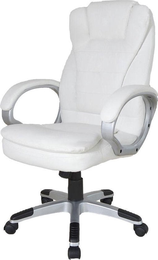 VDD Chaise de bureau gaming - Réglable ergonomiquement - Blanc - 62x50x115cm