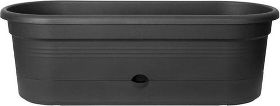 Elho Green Basics Veggie Wall 80 - Bac de culture - Jardinage vertical - Plastique 100 % recyclé - Ø 77,5 x H 26,0 cm - Living black