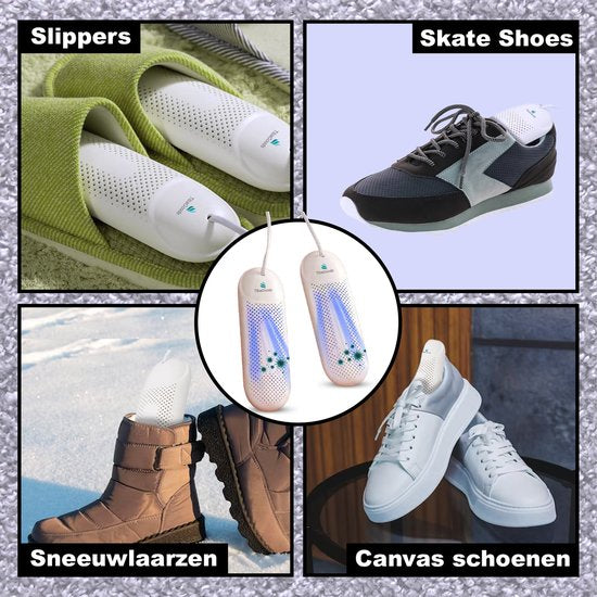TibaGoods Professional Shoe Dryer & Shoe Freshener - Séchoir à chaussures - Fonction UV - Fonction minuterie