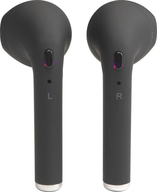 Denver TWE-46 - Ecouteurs - Sans fil - Ecouteurs sans fil - Bluetooth - avec étui de chargement - mains libres - sport - casque - intra-auriculaire - Bluetooth 5.0 - Noir