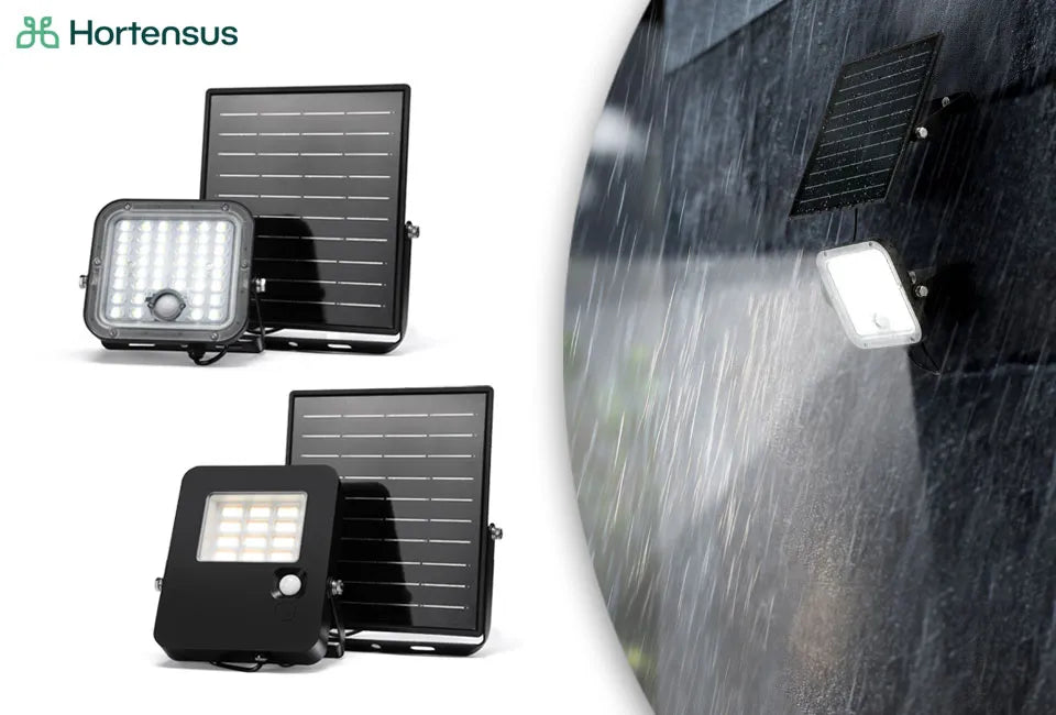 Lampe murale solaire Pioneer - 15 W - Détecteur de mouvement - 1 900 lm - IP65