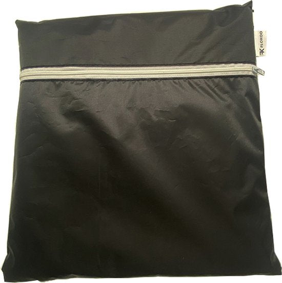 Sac de rangement pour coussins de jardin - Noir - 173 x 76 x 51 cm - Sac de rangement pour coussins de meubles de jardin - Sac de rangement pour coussins de chaises de jardin - Sac de rangement pour coussins d'ensembles de jardin