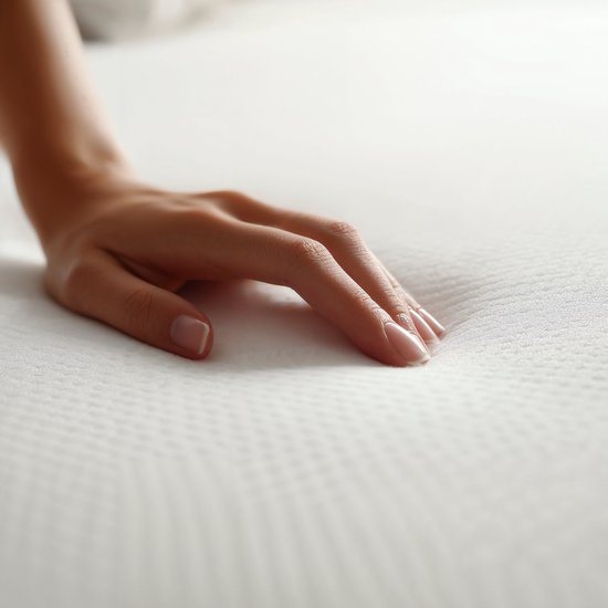Sleeptime Twin Motion Topper 140 x 200 cm - Surmatelas - Surmatelas - Mousse à mémoire de forme hybride au gel - Dureté moyenne - Épaisseur : 8 cm