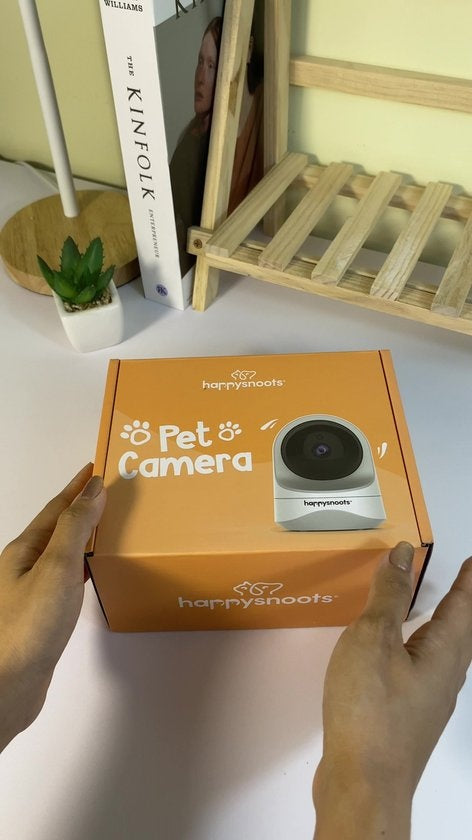 Caméra de surveillance pour animaux 360° ProTrue, 1080P avec application, Blanc