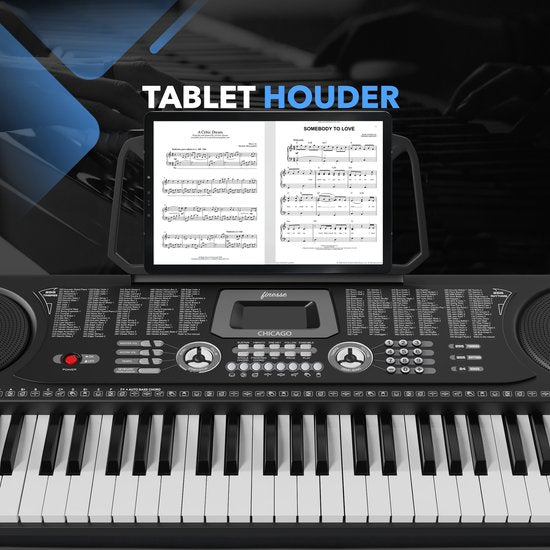 Finesse Keyboard Piano - Stand & Accessories - 61 touches - Digital Piano - Electric Piano - Child