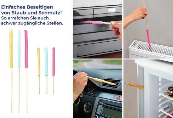 Kit de nettoyage pour interstices Maximex en microfibre, 6 pièces - 1 x 45 x 1 cm