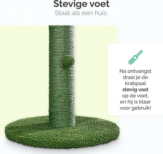 Gopets Griffoir pour chat - Griffoir cactus en sisal - Griffoir design moderne - Griffoir naturel avec jouet - 65cm