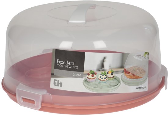 Plateau à gâteaux 2-en-1 en plastique