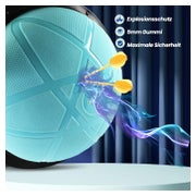 DH FitLife Ballon d'équilibre de yoga avec pompe - Appareil d'équilibre - Ø 60 x H 22 cm - Max. 200 kg