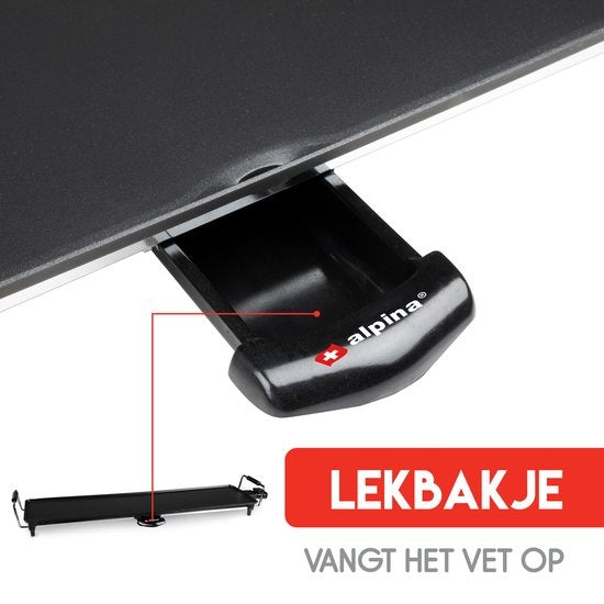 Plancha Teppanyaki Alpina - XL - Thermostat réglable - 1800 watts