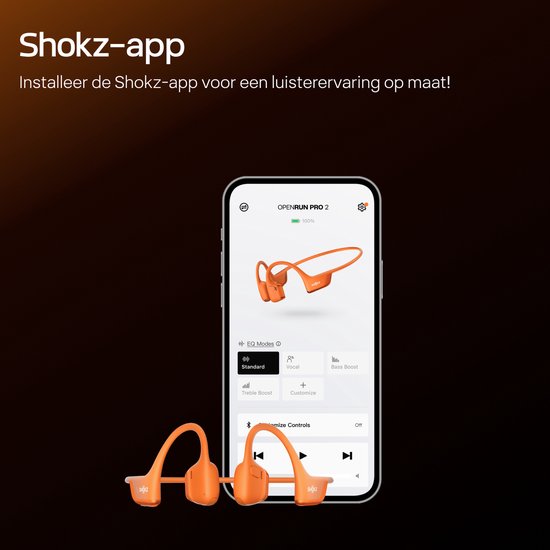Shokz OpenRun Pro 2 - Conduction osseuse - Casque de sport - Orange
