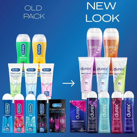 Lubrifiant Durex Natural - Extra Sensitive - 100 % naturel - 100 ml