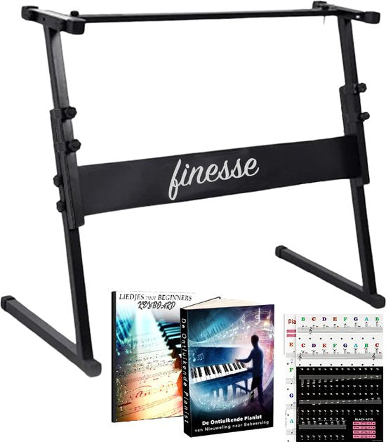 Finesse Keyboard Stand - Adjustable - Tripod - Piano Stand - Keyboard Stand