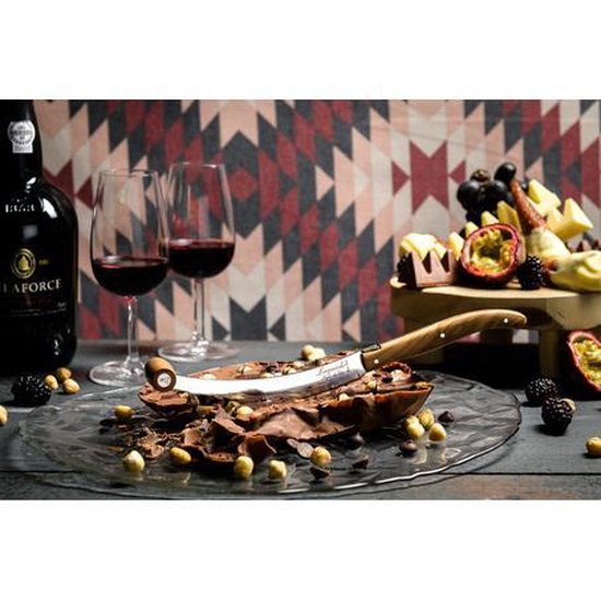 Ensemble de couteaux à fromage Laguiole Style de Vie Luxury Line - 3 pièces - Bois d'olivier
