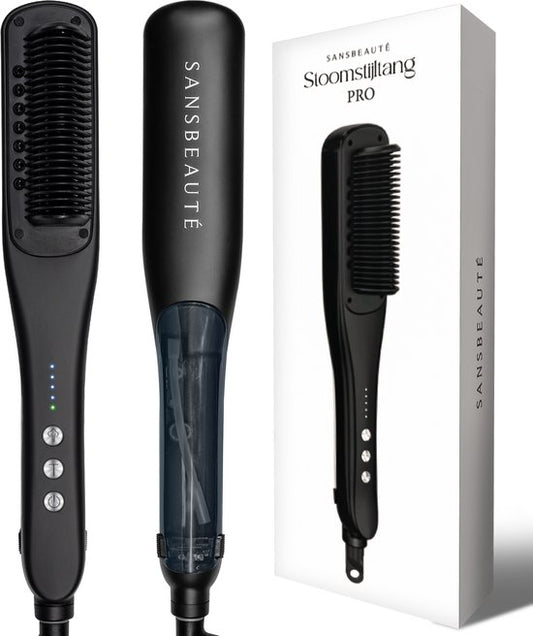 Sansbeauté® Steam Straightener PRO - Lisseur à vapeur - Lisseur professionnel 5.0 - Lisseur à vapeur - Noir