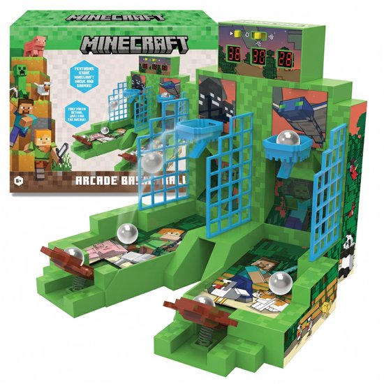 Jeu Minecraft Basketball - Jeu de mini-basket - Arcade - Électronique - 2 joueurs - Cité dans Le Grand Livre du Père Noël 2025