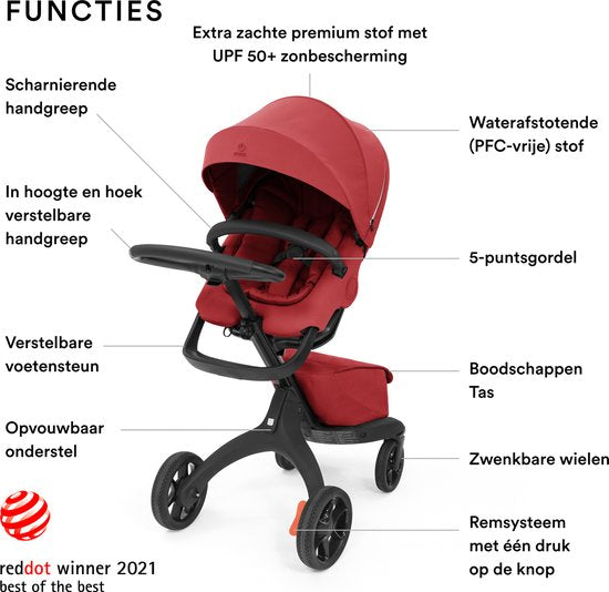 Poussette Stokke® Xplory® X - Ruby Red