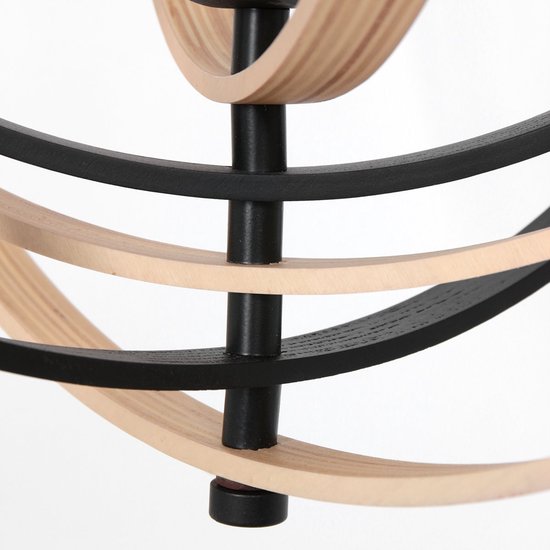 Anne Lighting - suspension - Muoversi - naturel - bois - Ø 45 cm - E27 - 3491BE