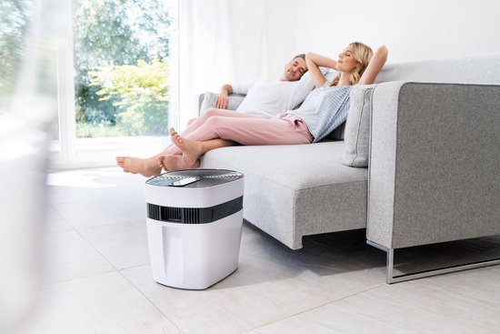 Beurer maremed® MK 500 Simulateur d'air marin - Humidificateur - Purificateur d'air - Jusqu'à 50 m2 - Réservoir de 6 litres - Minéralise - Désinfecte - Ionise - Mode nuit silencieux - Adaptateur secteur, filtres, sel marin spécial inclus.