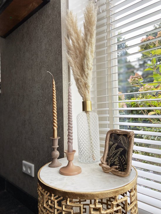 Bougies en forme de tourbillon rose