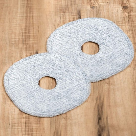 Livington Clean Water Spin Mop : 2 tampons en microfibres - Tampons de rechange pour la serpillière Livington Clean Water Spin Mop - pour tous les types de sols - tête de serpillière de rechange - accessoires