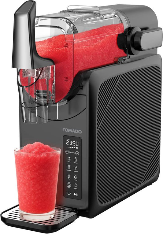 Tomado TSM2002B - Machine à granulés - Machine à granulés 5 en 1 - Slush Puppy - 2 litres de granulés - Jusqu'à 12 heures de boissons glacées - Commande tactile - Noir