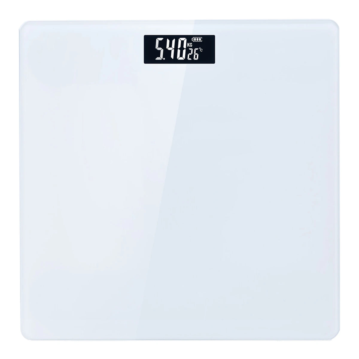 Pèse-personne Sparoma AD-26 - Pèse-personne numérique - 180 kg - Précision de 0,05 kg - Blanc - 26 x 26 cm