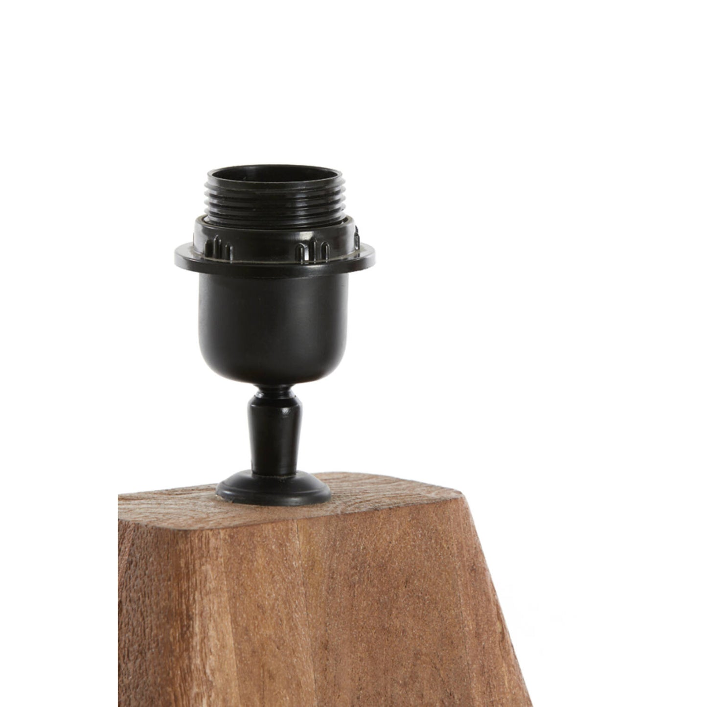 Pied de lampe Kardan - Bois - 18 x 13 x 15 cm - Marron