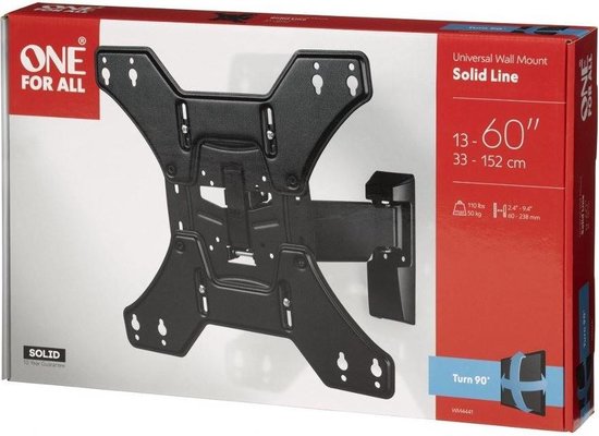 Support TV - 24/65 pouces - Jusqu'à 50 kg - pivotant et inclinable - WM4441