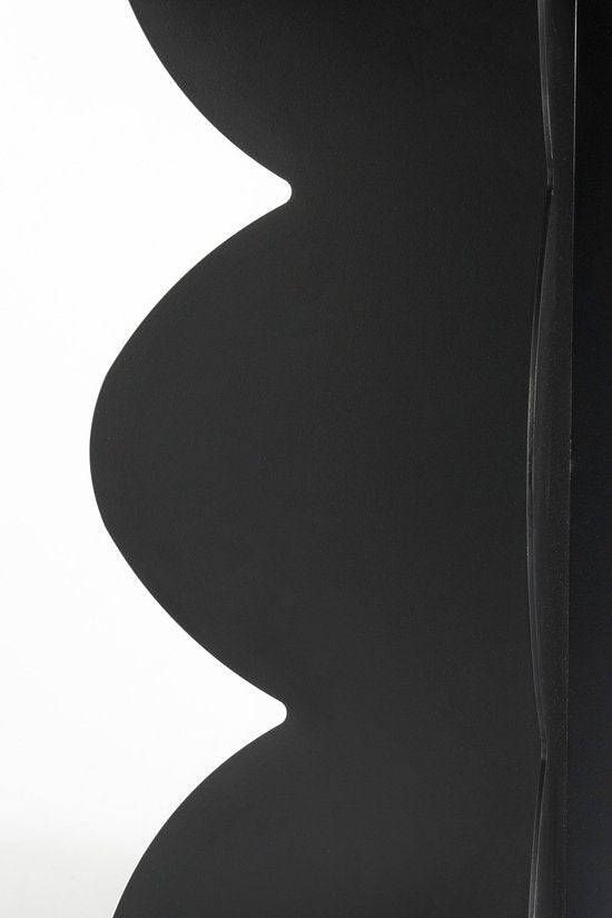 Table d'appoint Rafi de Mica Decorations - H40 x Ø45 cm - Fer - Noir